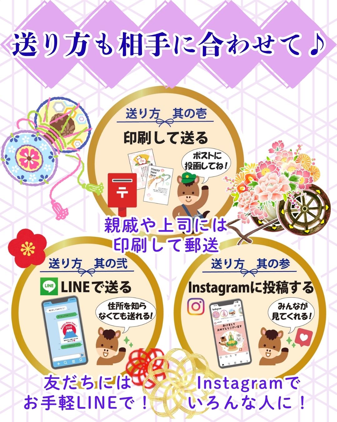 年賀状案内午年