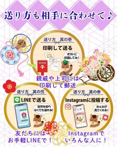 2026年賀状作成講座 送り方