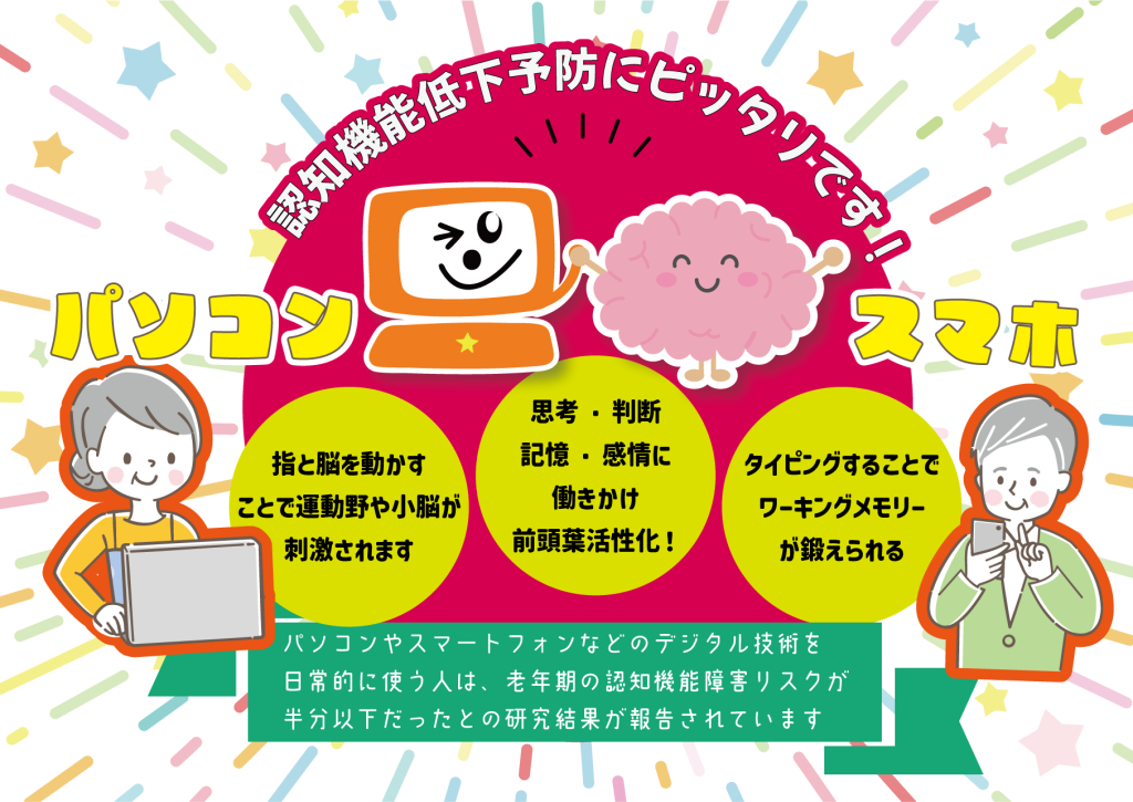脳トレ+パソコン