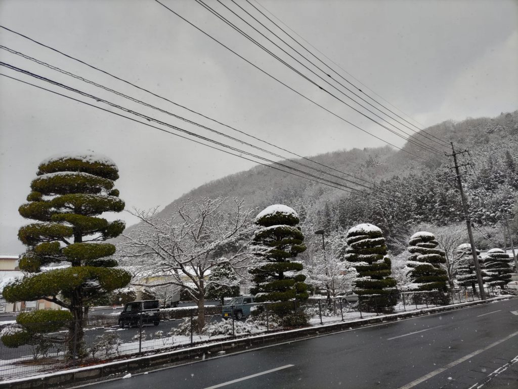 新見市の雪景色