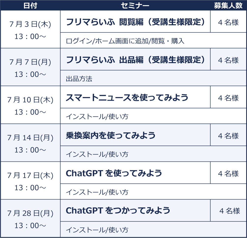 スマホセミナー